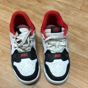 Nike Kids' White and Red Sneakers